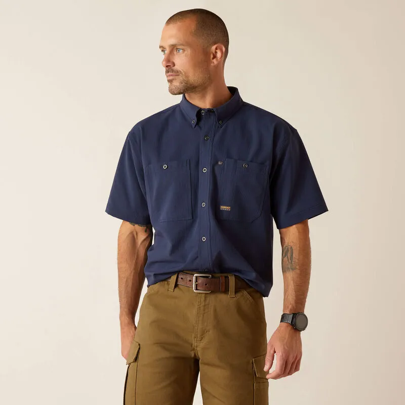 Ariat Rebar Made Tough 360 AirFlow Shirt SS - Navy