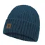 Buff Knitted Hat - Steel Blue